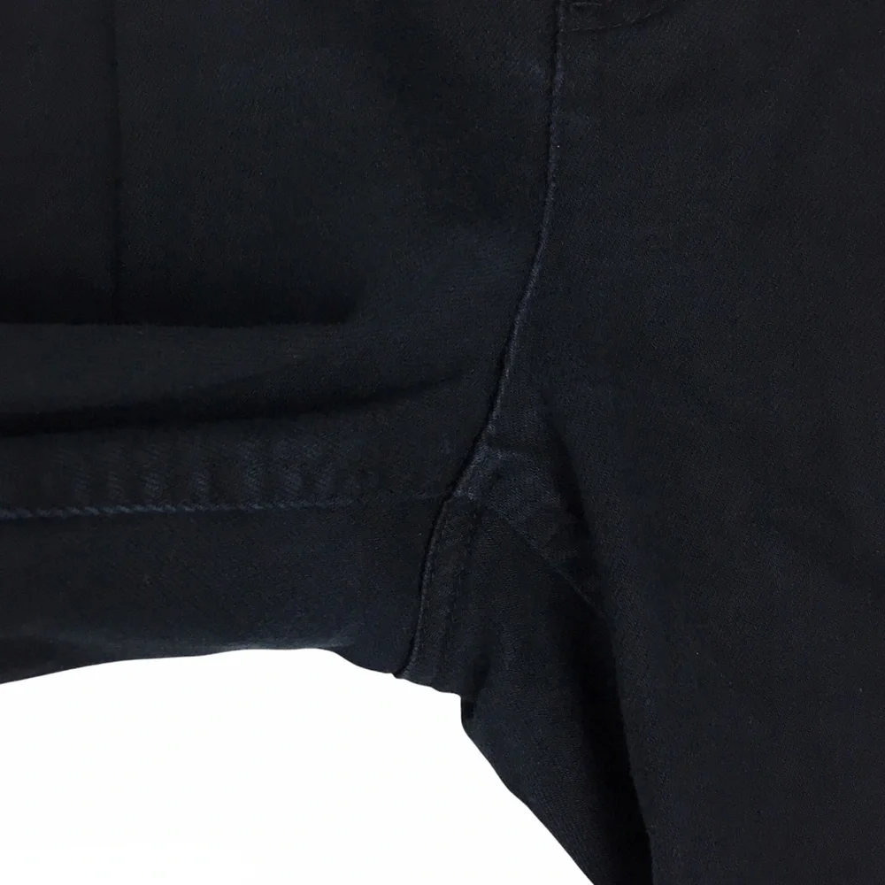 TALBOTS Jeans Black Wash Embroidered Pockets Stretch Denim Petite Plus Size 14P